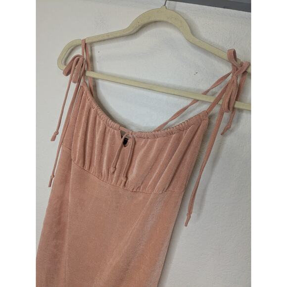 PACSUN Kendall & Kylie Peach Mini Spaghetti Strap Slip Dress Women Size Small - Picture 2 of 9